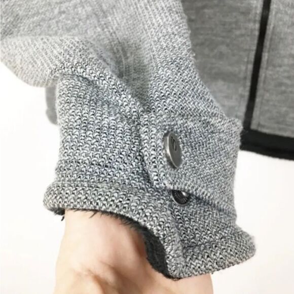 Pearl Izumi Jersey Warm Sweater Knit Black Fleece Lined Cycle Full Zip Jacket L - Picture 7 of 12